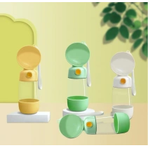 Taşınabilir Evcil Hayvan Mama Hazneli Su Matarası