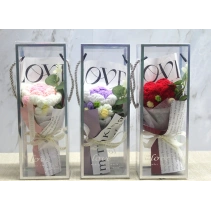 Tekli El Örgüsü Gül Buketi