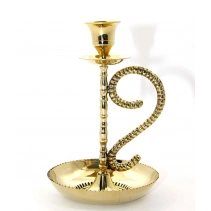 Tekli Pirinç Şamdan Model 1