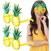 Tropikal Hawaii Ananas Şekilli Parti Gözlüğü