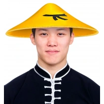 Uzak Doğu Asyalı Şapkası Sarı Renk