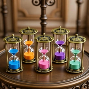 20 Dakikalık Metal Vintage Kum Saati