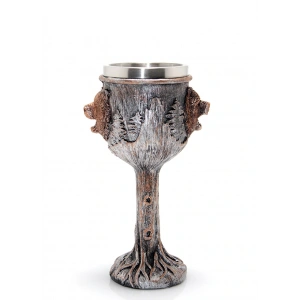 Ayı Tasarımlı Paslanmaz Çelik Kadeh Bardak