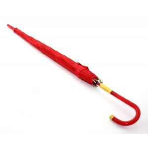 Baston Şemsiye Kırmızı Renk