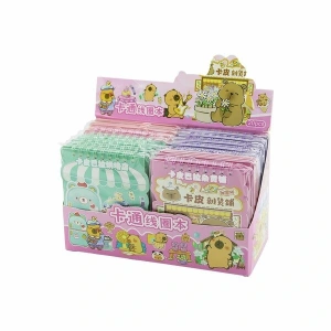 Capybara Tasarımlı Stickerlı Not Defteri