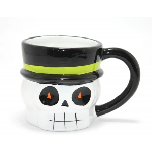 Centilmen İskelet 3D Kabartmalı Kupa Bardak