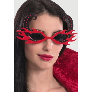 Kırmızı Alevli Parti Gözlüğü