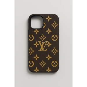 Louis Vuitton Desenli Kabartmalı iPhone 13 Kılıfı