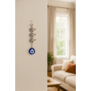 Nazar Boncuğu 3lü Fil Askılık