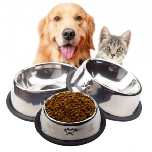 Paslanmaz Çelik Metal Mama Kabı 18 cm.