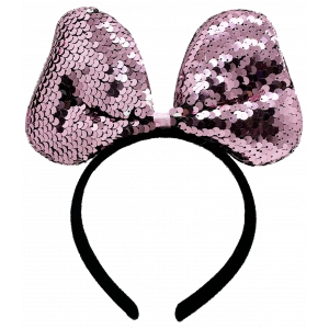 Renk Değiştiren Pullu Fiyonk Parti Tacı Pembe Gümüş