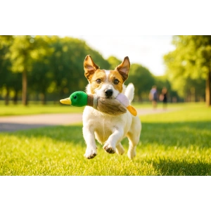 Sesli Ördek Şekilli Peluş Köpek Oyuncağı