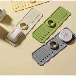 Silikon Lavabo Kenar Matı Gri Renk