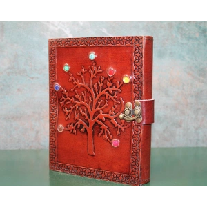 Taşlı Deri Defter Model 5