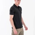 Combat Taktik Pike Tişört Kısa Kol / Polo Yaka Siyah Polyester