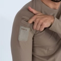 Combat Taktik Pike Tişört Uzun Kol / Bisiklet Yaka SİYAH HAKİ ÇÖL RENKLER