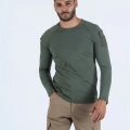 Combat Taktik Pike Tişört Uzun Kol / Bisiklet Yaka SİYAH HAKİ ÇÖL RENKLER