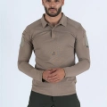 Combat Taktik Pike Tişört Uzun Kol / Yakalı