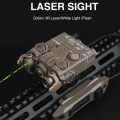 DBAL - PLASTİK KASA DBAL-A2 Light Laser Aiming Green IR PEQ Torch Strobe Light Yeşil LAZER Airsoft