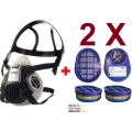 Drager X-Plore 3300 Yarım Yüz Gaz Maskesi + 2 Adet A1B1E1K1