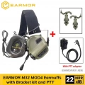 Earmor M32 MOD4 MIKROFONLU Aktif Koruma Atış Kulaklığı +Ptt