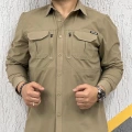 Likralı TAKTİK KORUMA GÖMLEĞİ Outdoor Taktik Gömlek Çöl Rengi