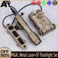 NGAL -Metal Kasa LAZERLİ FENER + M600C TÜFEK FENERİ IR YEŞİL LAZER Airsoft SET