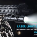Richfire 1000 Lümen Yeşil Lazerli Tüfek Feneri , Long Distance Laser Sight with Light Combo Flashlight
