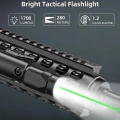 Richfire 1700 Lümen Tüfek Lazeri Yeşil + Fener Kombo Green Laser Light Laser Tactical Flashlight White Light Combo IP66 Waterproof Outdoor Light