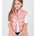 Şişme Fermuarlı Kolsuz Çelik Yelek Pembe 3a Seviye, Çocuk Şişme Kolsuz Yelek