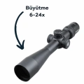 Vector Optics Veyron 6-24x44FFP Tüfek Dürbünü SCFF-23