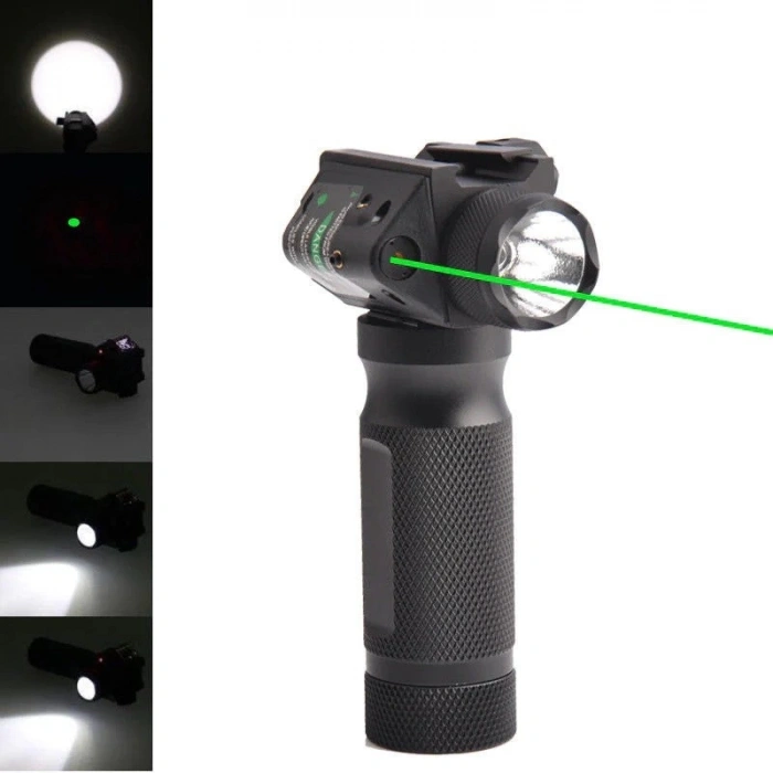 3 ü Birarada Yeşil Lazer+ 200 lümen Fener +Tutamak Combo Set ,Tactical Foregrip with Flash Light & Green Laser