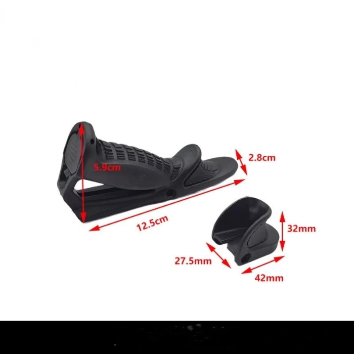 Açılı Tutamak,Üçgen Tutamak Plastik Taktikal Siyah 22mm 45 derece İTHAL