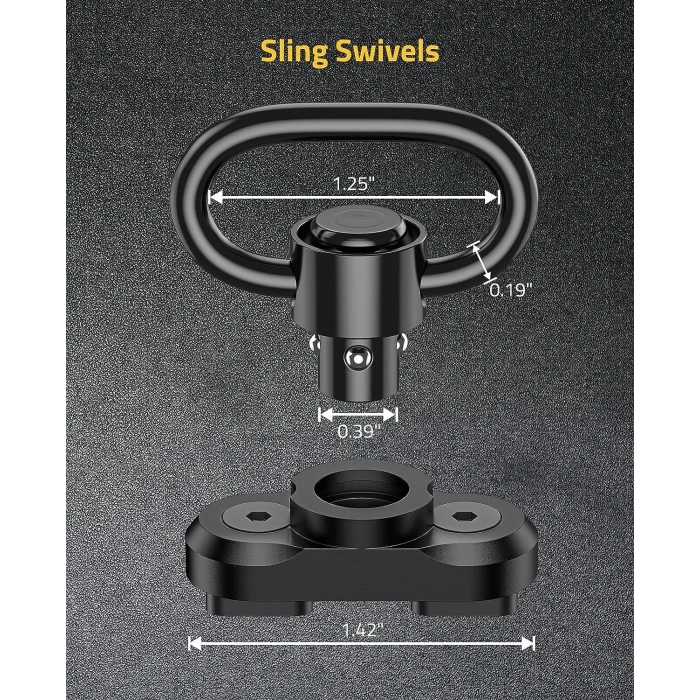 Av Tüfekleri için Mlock Kayış QD ray aparatı 360 Döner Bas Çıkarlı Adaptör,MLOK Kayış Aparatı