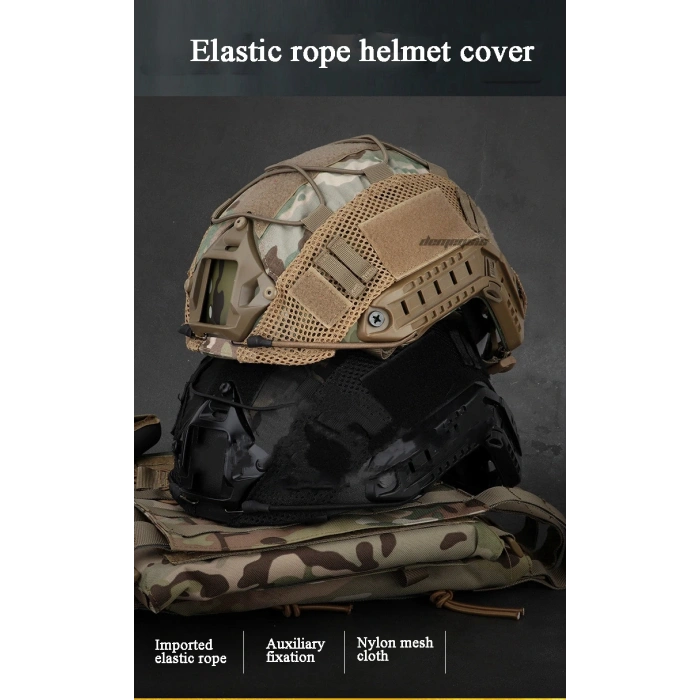 Balistik Başlık Lastikli Kask Kılıfı Multicam Helmet Cover