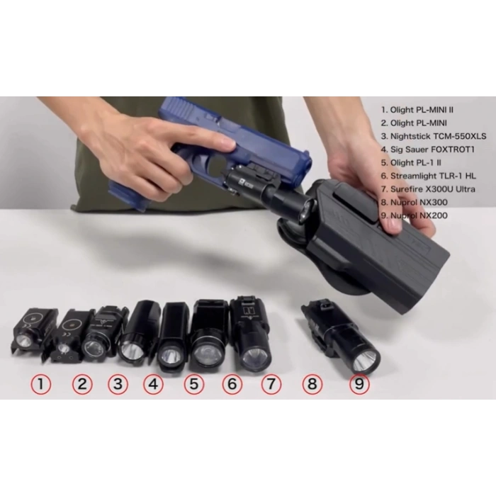 CYTAC FENER LAZER UYUMLU GLOCK TABANCA KILIFI R-DEFENDER G3-L