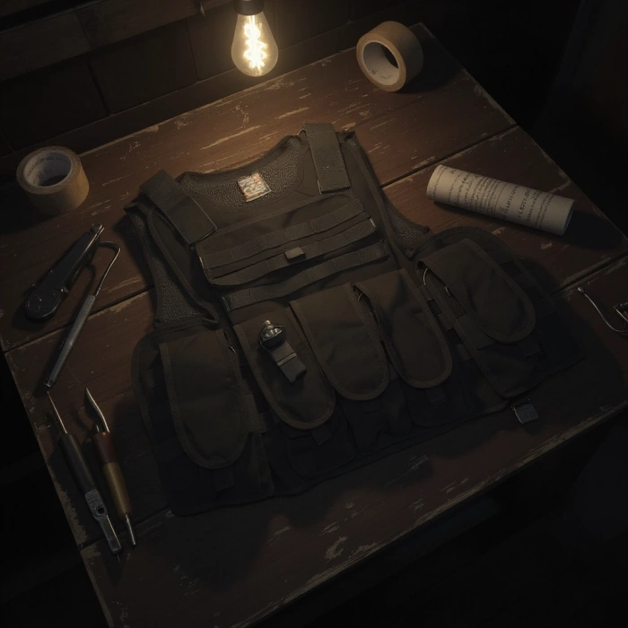 KURŞUN Geçirmez Özel Güvenlik Yeleği Siyah Uzun Namlu Seviye 3 Şarjörlüklü ,Ballistic vest level 3 Model4