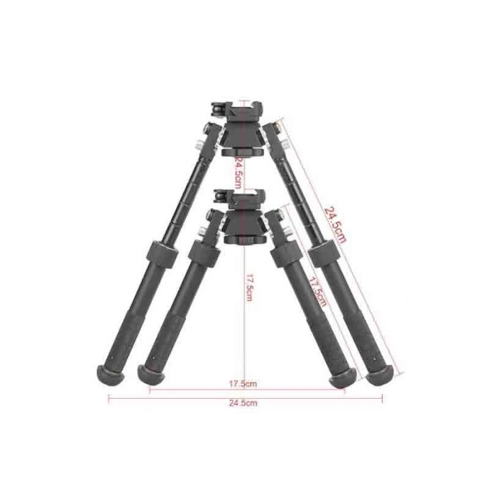 Metal Yaylı Bipod Teleskopik Hareketli Harris ÇatalAyak