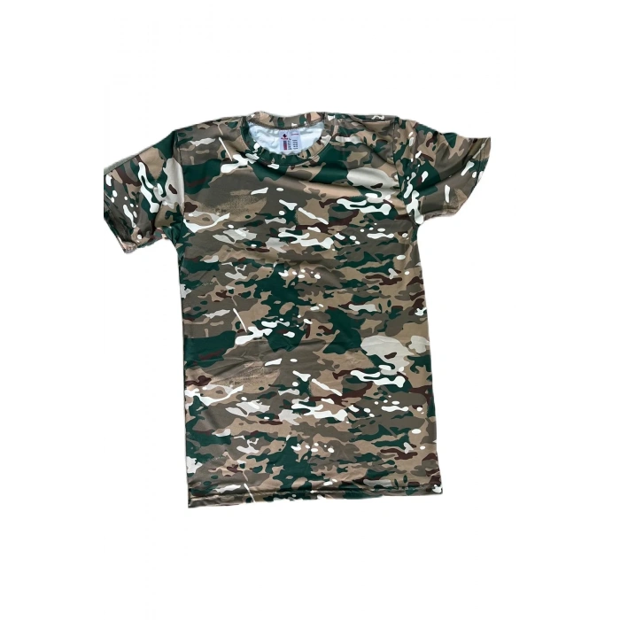 Multicam Tişört Mikrofiber Likralı Kısa Kol