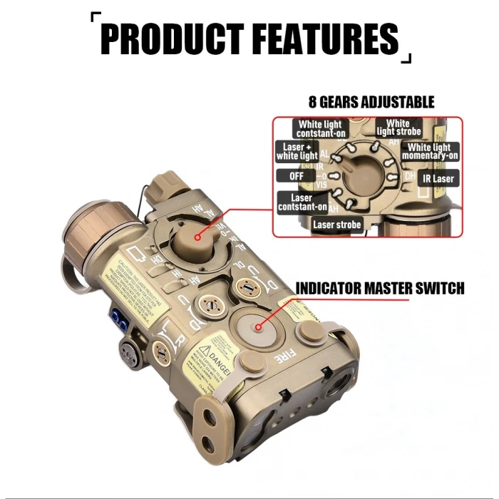 NGAL -Metal Kasa Next Generation Aiming Laser IR YEŞİL LAZER Airsoft EFELER BALİSTİK