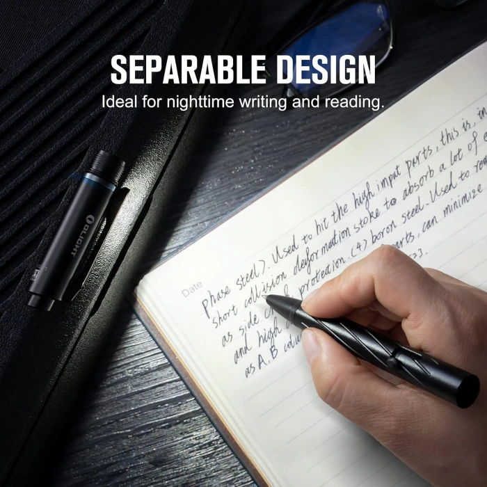 OLIGHT OPen Pro 120 Lumens LED Fener ve Lazerli Kalem, EDC Kalem Şarjlı ,Yeşil Lazerli ,Pen Light with Green Beam, Rechargeable EDC Flashlight for Writing, Work, Adventure, Professional Business Gift(Black)