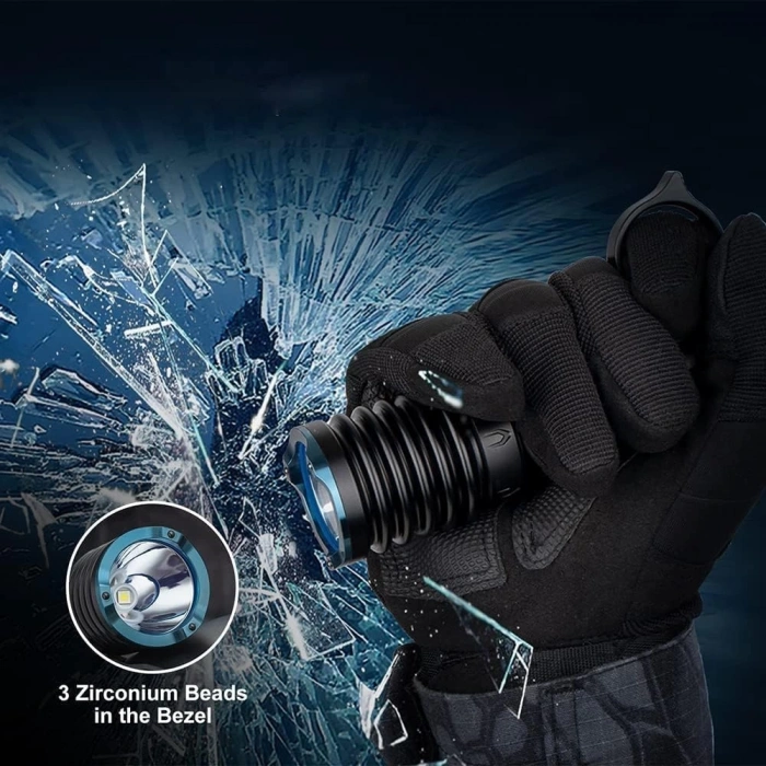 OLIGHT Warrior X 3 2500 Lümen Şarj Edilebilir Taktik El Feneri 560 Metre Işın Mesafesi, Açık Hava Kurtarma, Avcılık, Arama için Çift Düğmeli Yüksek Performanslı Manyetik Şarjlı Fener