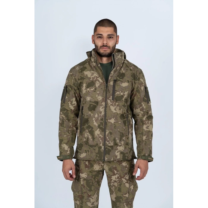 Piyade Kamuflaj Softshell Mont Combat Tactical