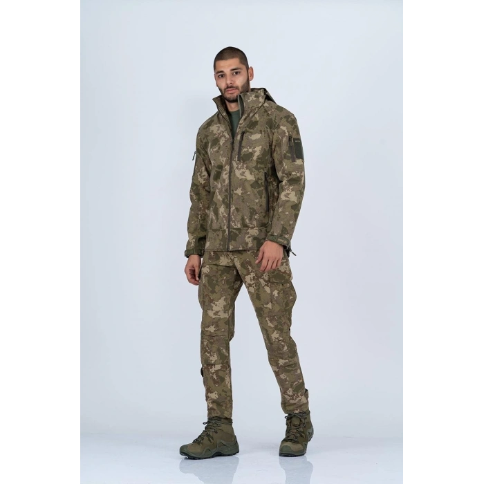 Piyade Kamuflaj Softshell Mont Combat Tactical