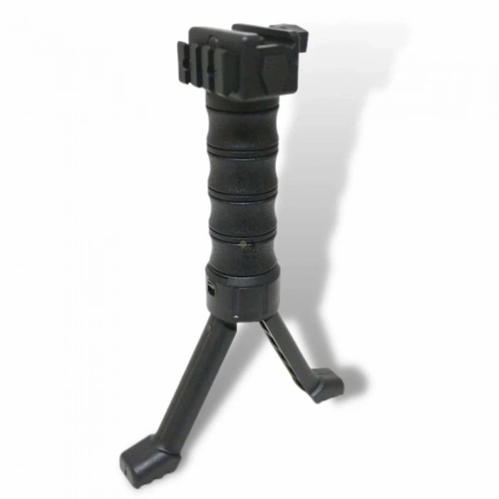 Plastik Bipod Çatalayak DÜĞMELİ Siyah ( Hızlı Sökülebilir )