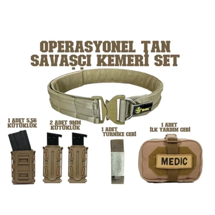 Savaşçı Kemeri Set TAN Borataktik