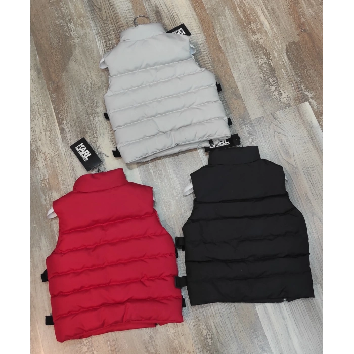 Şişme Fermuarlı Kolsuz Çelik Yelek 3a Seviye, Çocuk Şişme Kolsuz Yelek, Karl Lagerfeld