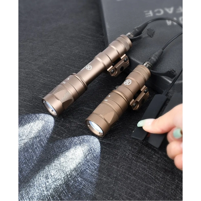 Tüfek Feneri 22mm Wadsn Metal M300W Strobe Scoutlight M600W el feneri avcılık silah feneri Airsoft kablolu metal fener 22 mm ray için