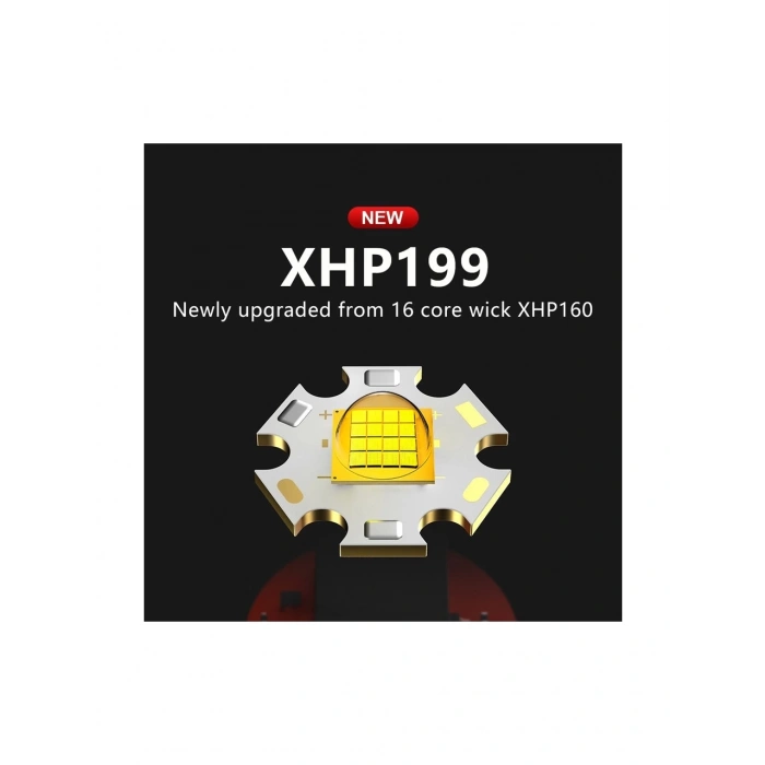 UZUN Menzil Tüfek Feneri LEd Zoomlu Şarjlı Büyük BOY 1500 METRE,Süper XHP199 En Güçlü LED El Feneri XHP90 Yüksek Güç Torch Işığı Şarj Edilebilir Taktik El Feneri 18650 USB Kamp