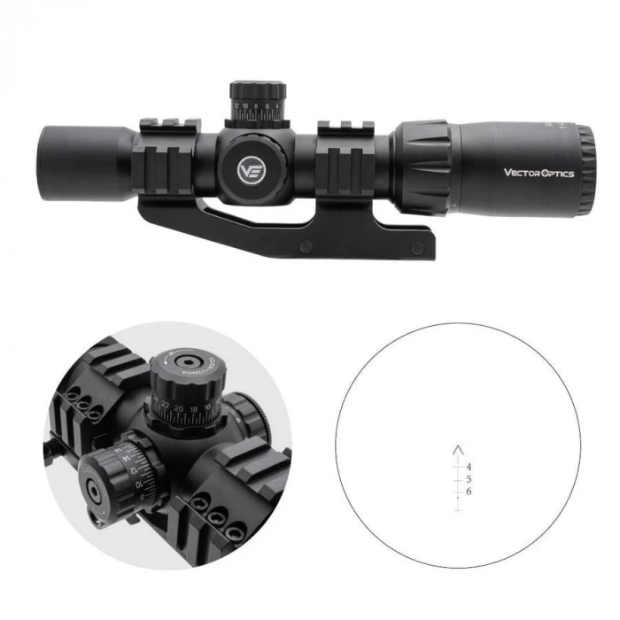 VECTOR 1-4x30 Mustang Chevron Reticle